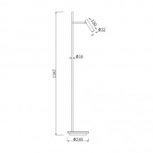 Lampadaire à LED Estudo (8W)