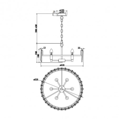 Lampe a suspension Puntes