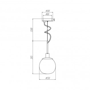 Lampe de plafond Erich
