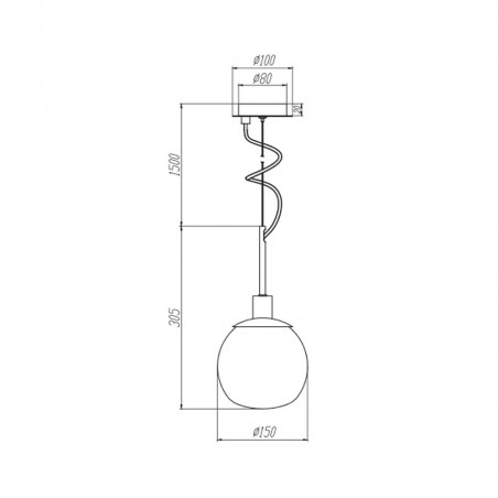 Lampe de plafond Erich