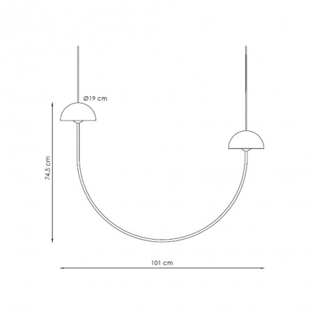 Lampe de plafond á LED Champignon (2x6,3W)
