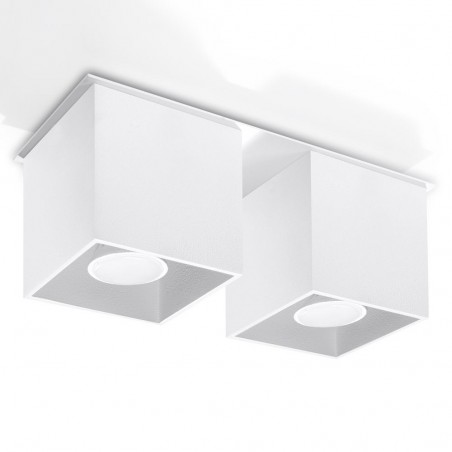 Plafón con dos puntos de luz Quad