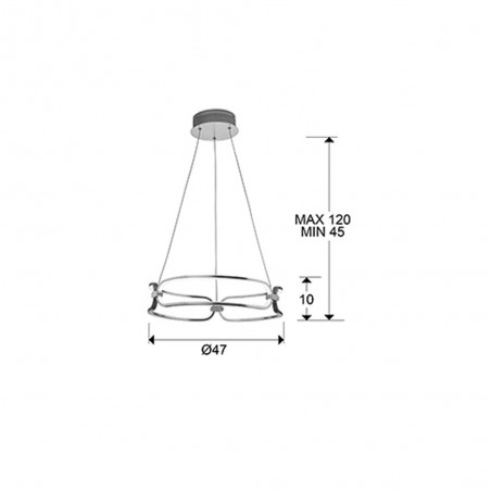 Suspension á LED Colette (37W)