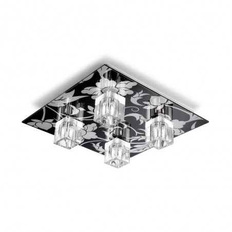 Plafón superficie Hiedra (4 luces)