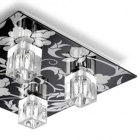 Plafón superficie Hiedra (4 luces)