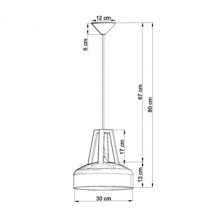 Lampe de plafond Casco