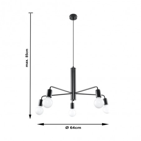 Lampe de plafond Duomo (5 lumieres)