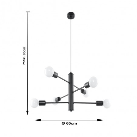 Lampe de plafond Duomo (6 lumieres)