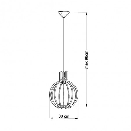 Lampe de plafond Arancia