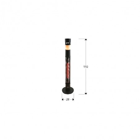 Poêle d'extérieur á LED Heat Sound (8W)