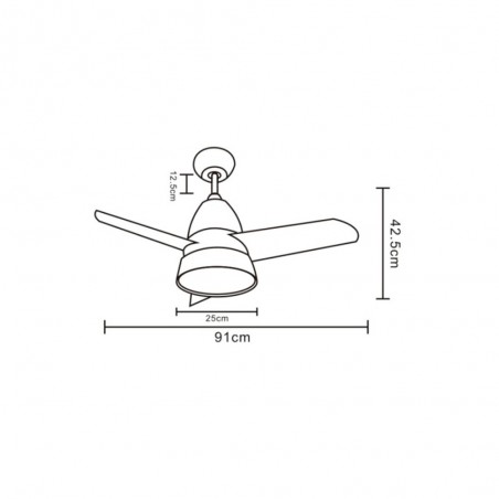 Ventilateur de plafond LED Bob (70W)