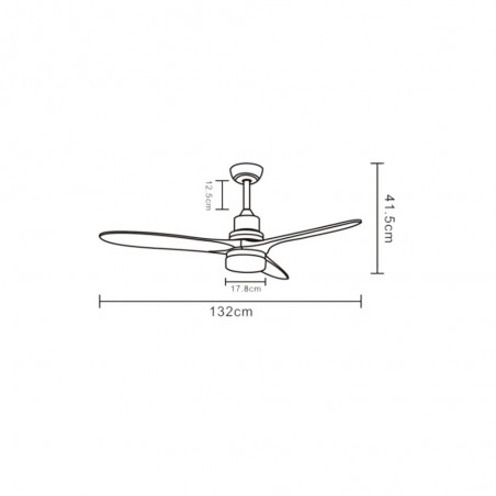 Ventilateur de plafond á LED Kefla (18W)