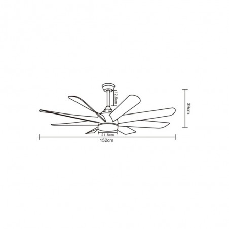 Ventilateur á LED Palm (24W)