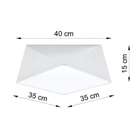 Plafonnier Hexa (Blanc)