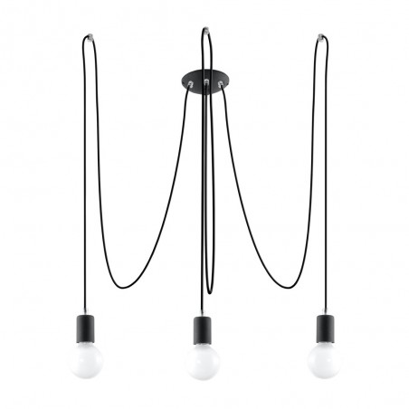 Lampe a suspension Edison (3 lumieres)