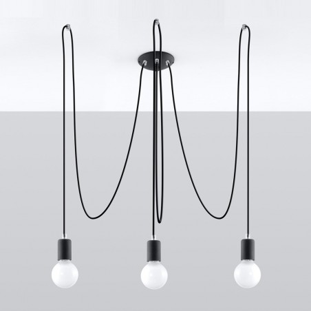 Lampe a suspension Edison (3 lumieres)