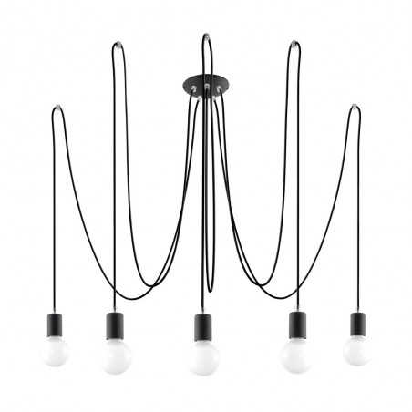 Lampe a suspension Edison (5 lumieres)