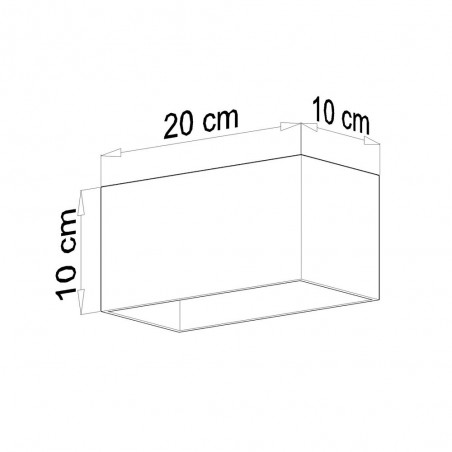 Plafonnier Quad (2 lumieres)