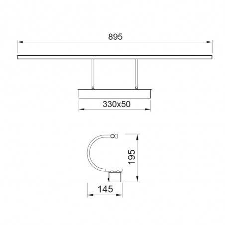 Applique à tableaux a LED Paracuru (18W)