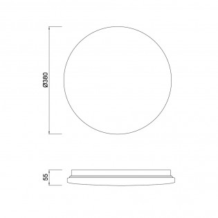 Plafón de techo LED Zero II (36W)