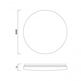 Plafón de techo LED Zero II (50W)