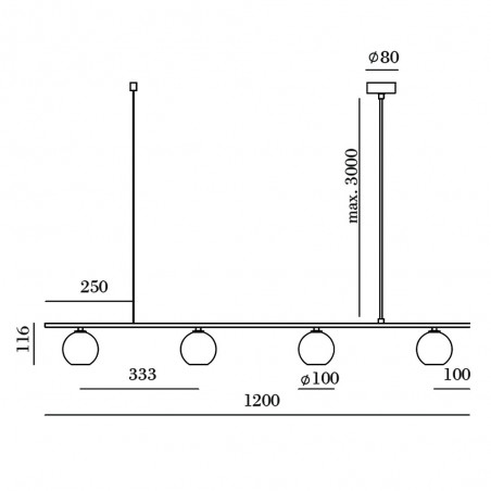 Lámpara colgante LED Lita (12W)