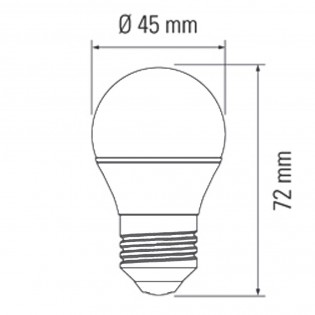 Bombilla LED EsfÃ©rica E27 (6W - 4000K)