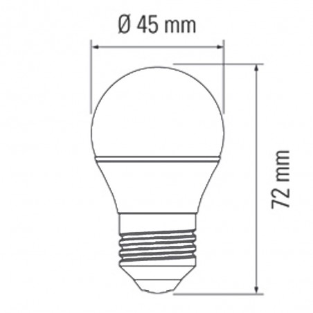 Bombilla LED EsfÃ©rica E27 (6W - 4000K)