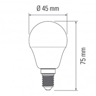 Bombilla LED EsfÃ©rica E14 (6W - 6000K)