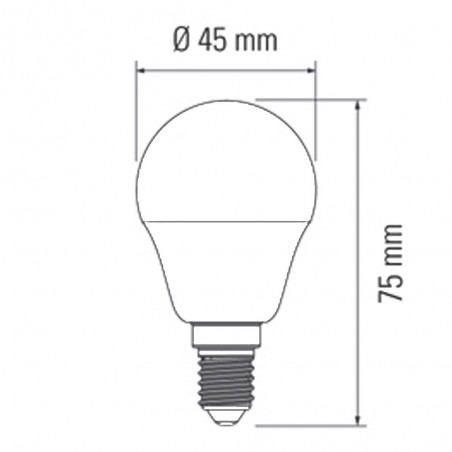 Bombilla LED EsfÃ©rica E14 (6W - 6000K)