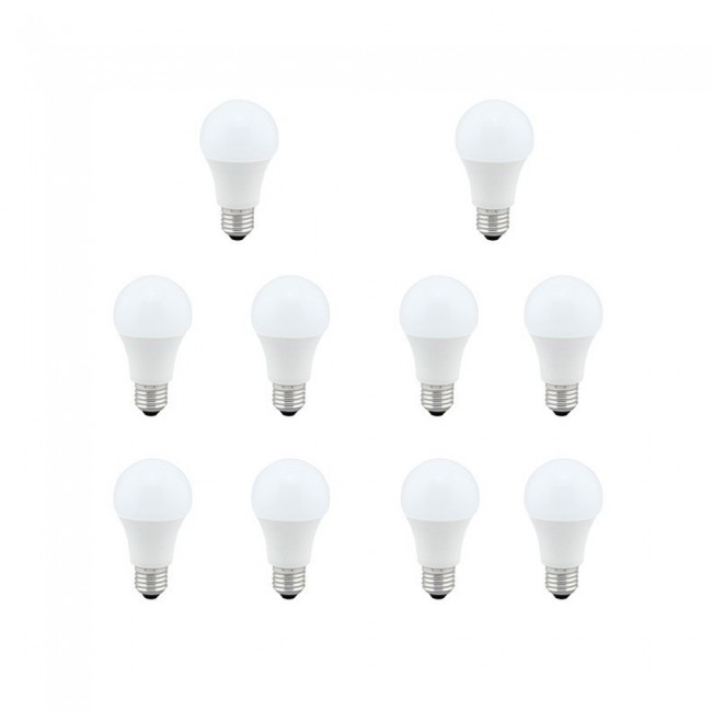 Pack 10 Bombillas LED Estandard E27 (5W - 4200K)