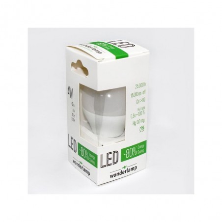 Pack 10 Bombillas LED EsfÃ©rica E14 (4W - 4200K)