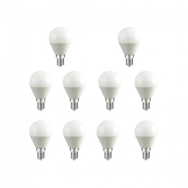 Pack 10 Bombillas LED Esférica E14 (4W - 3000K) Pack 10 Bombillas LED Esférica E14 (4W - 3000K)