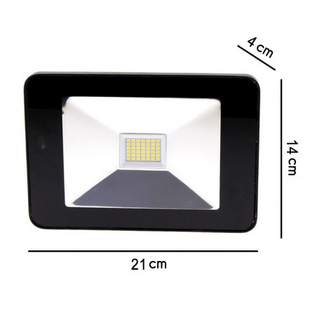 Proyector LED para exterior 30W (Negro)