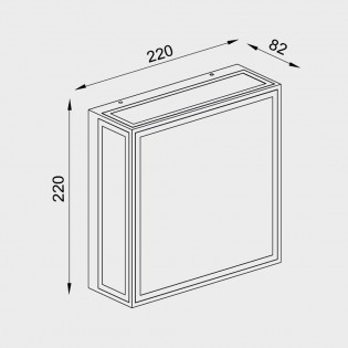 Plafón de techo LED para exteriores Bachelor (14W)