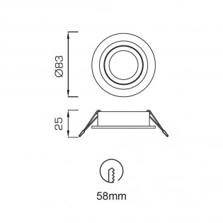 Empotrable de exterior Atlantis