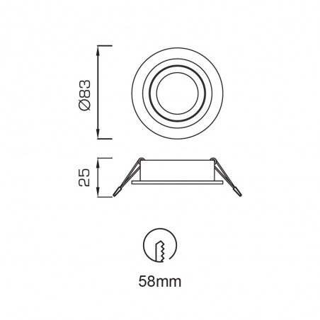 Empotrable de exterior Atlantis
