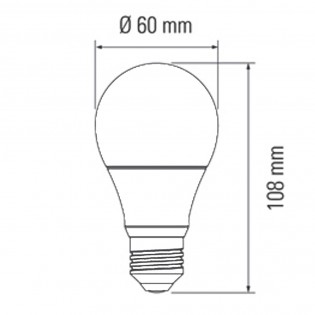 Bombilla LED Alta intensidad E27 (10W - 6000K)