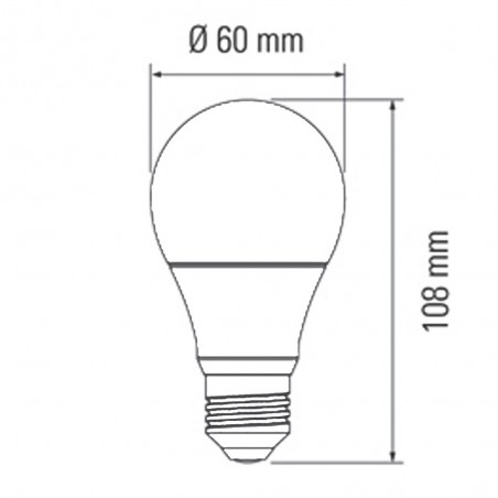 Bombilla LED Alta intensidad E27 (10W - 6000K)