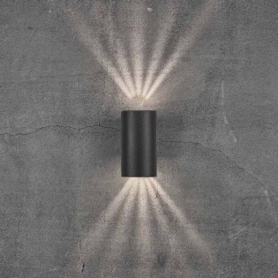 Aplique de exterior LED Asbol (2x6,50W)