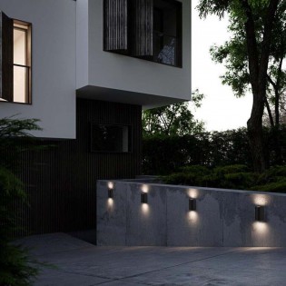 Aplique de exterior LED Asbol (2x6,50W)