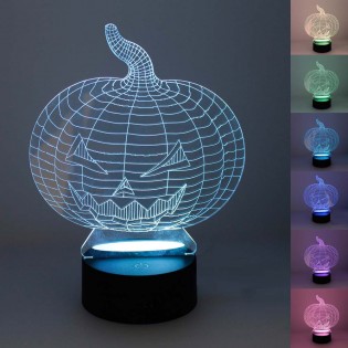 Veilleuse 3D LED Citrouille (2.5W)