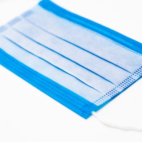 Mascarilla higiénica reutilizable (Caja 60 unidades). Lavable. Durabilidad: 5 días.
