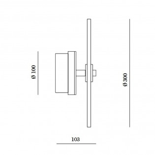 Aplique de pared Sual II LED (9W)
