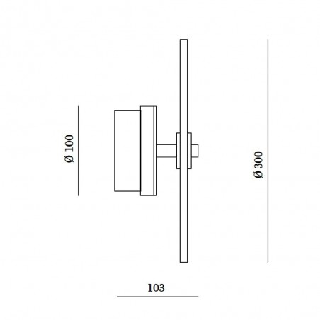 Aplique de pared Sual II LED (9W)