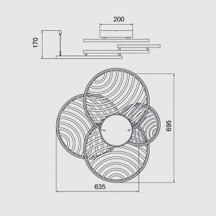 Aplique LED Collage (60W)