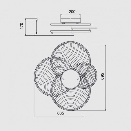 Aplique LED Collage (60W)