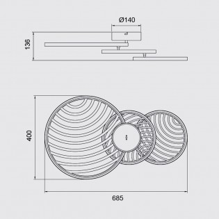 Aplique LED Collage (40W)