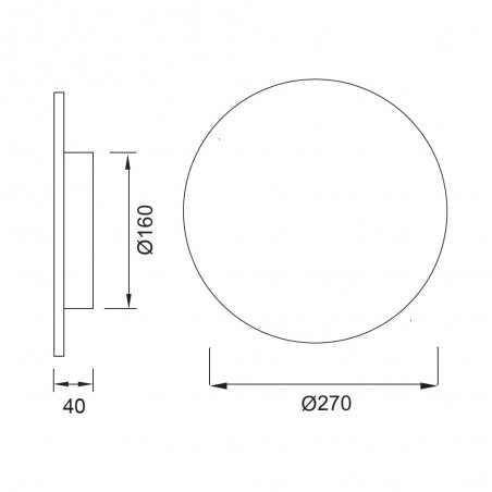 Aplique LED Bora Bora (16W)