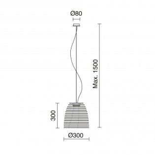 Lampe de plafond á LED Twist (6W)